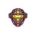 Pink Softball Catcher Mask sticker | Kiss-Cut Sticker, Sports Helmet Decal