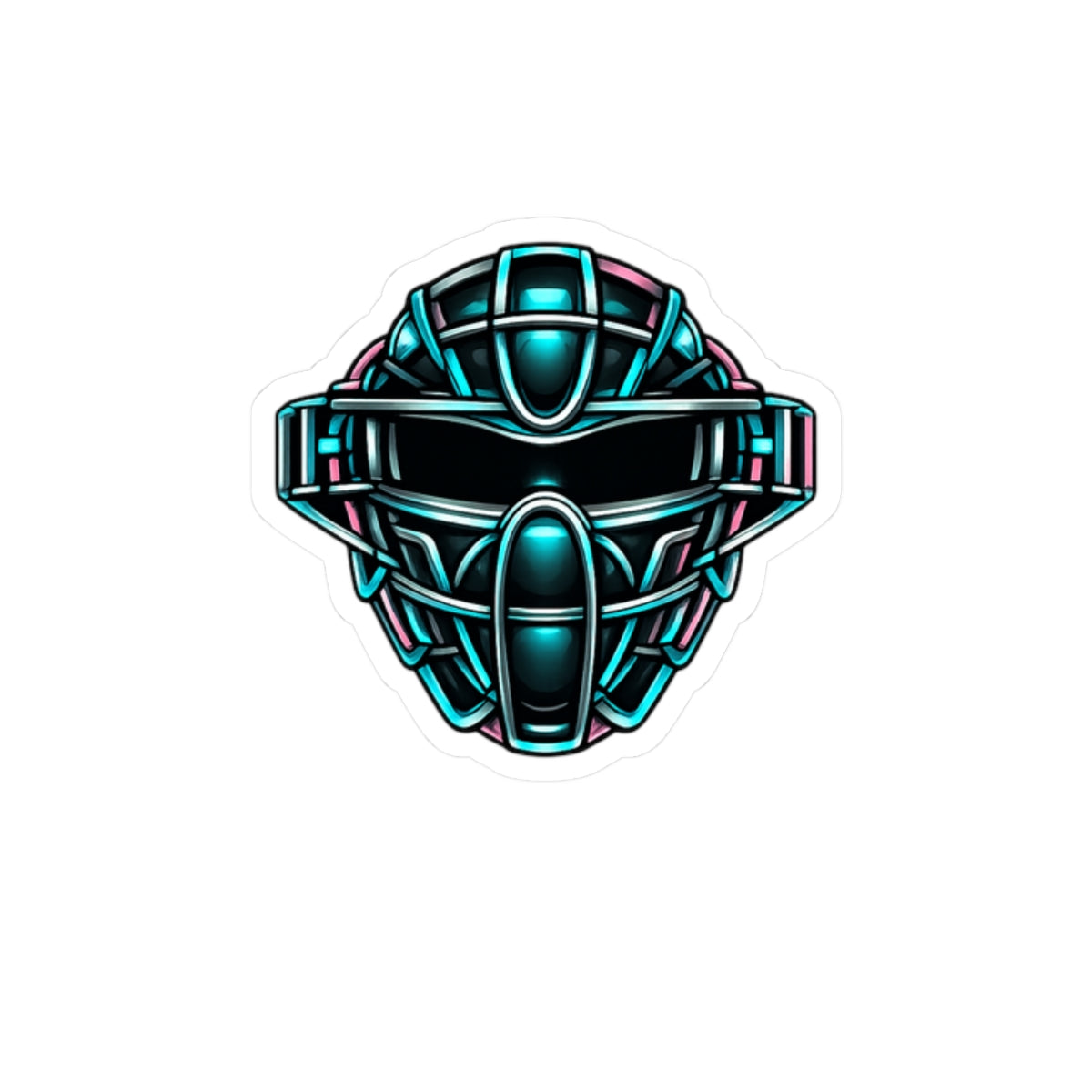 Baseball Catchers Kiss-Cut Stickers | Catcher Helmet, Mitt, Mask
