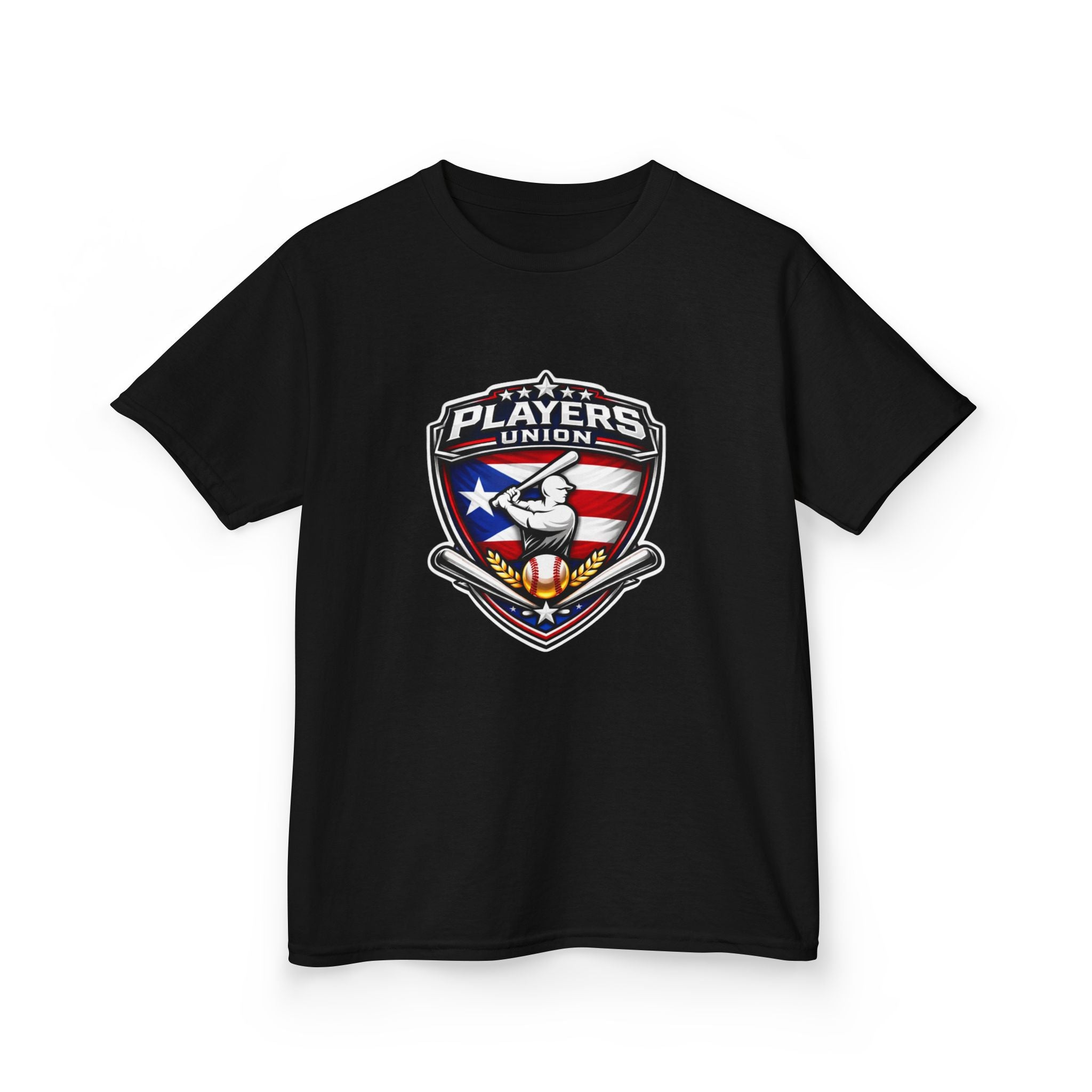 Players Union PUERTO RICO Kids Baseball T‑Shirt