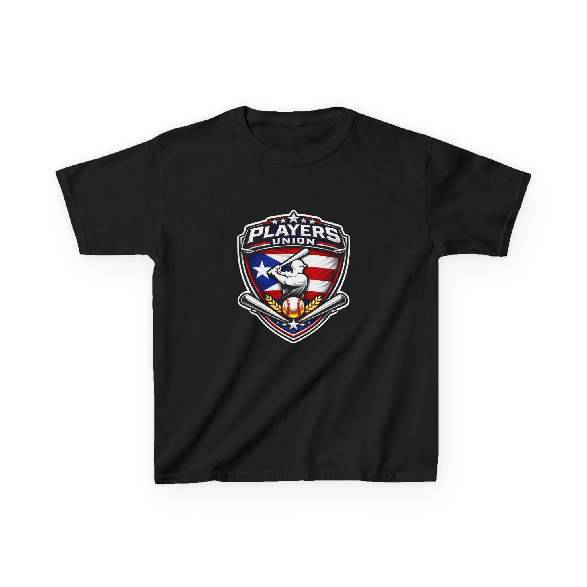 Players Union PUERTO RICO Kids Baseball T‑Shirt