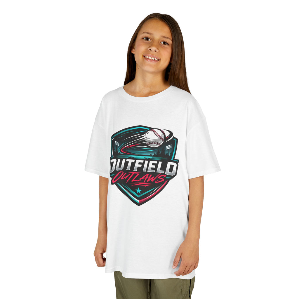 Outfield Outlaws Kids T-Shirt — Youth Baseball Tee